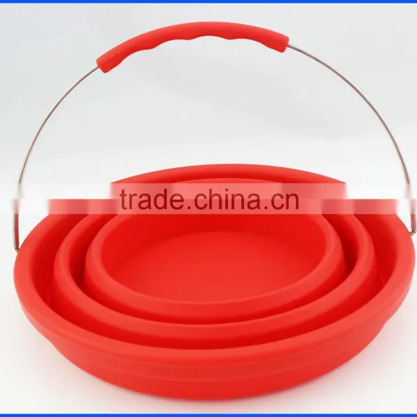 Hot Selling Silicone Collapsible Folding Water Bucket photo-6