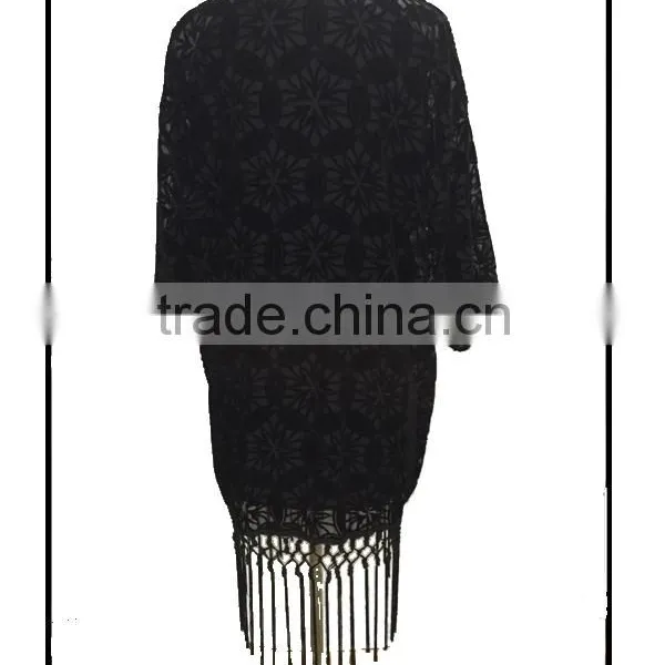 New Black Velvet Lace Sleeves Designs for Blouse photo-2