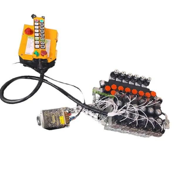 P40DY Hydraulic Valve 12V/24V P40 Electro-Hydraulic Directional Control Valve Remote Control Device 300bar Pressure 40L/min Flow photo-3