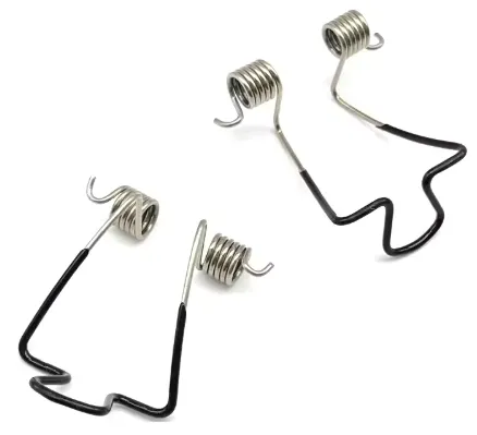 Custom Zinc Plated Plastic Dipping Butterfly Springs Small Double Torsion Spring photo-2