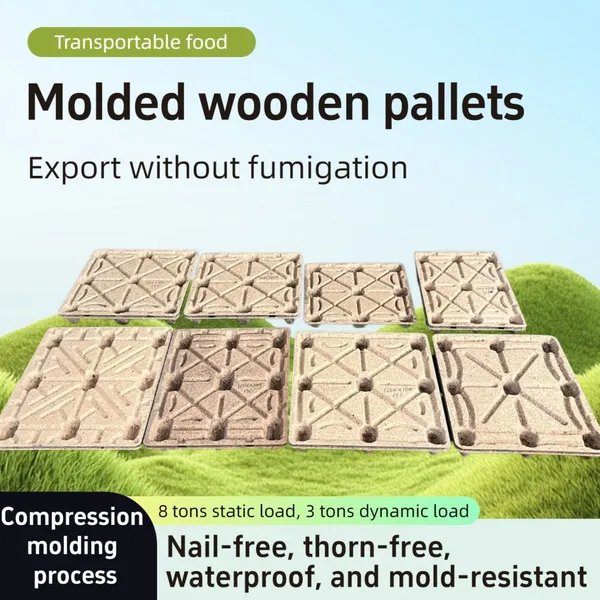 Lightweight Molded Wood Pallet — Saves on Shipping Costs, Four-Way Entry, Stackable photo-2