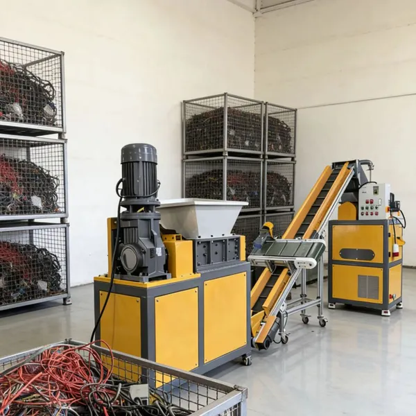 Mobile Dry Type& Automatic Copper Wire Granulator Machine With Shredder. photo-5