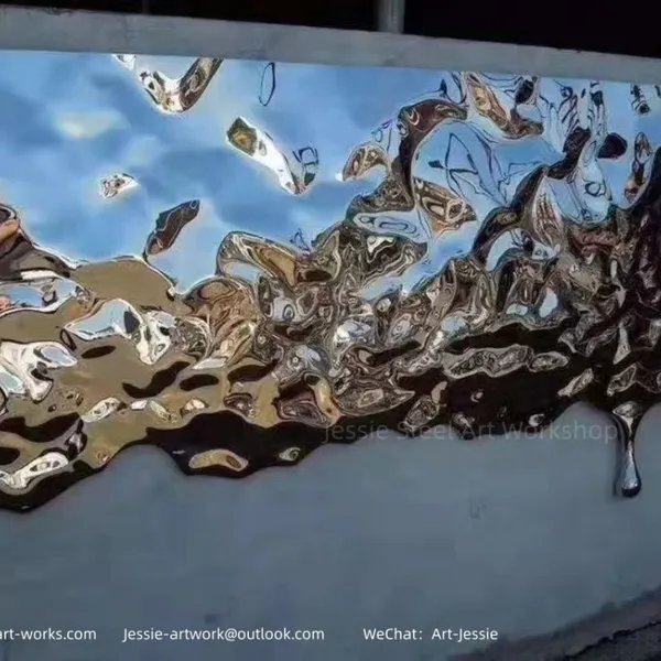Stainless Steel Wall Sculpture for Modern Art Interiors photo-3