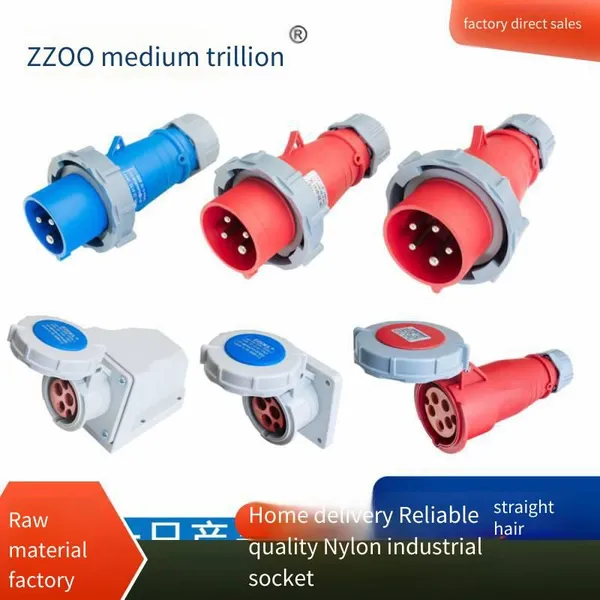 Zhongzhao Aviation Concealed Industrial Socket Terminal, Nylon Surface-mounted Industrial Socket With cb Certification and ul Certification, Ip67