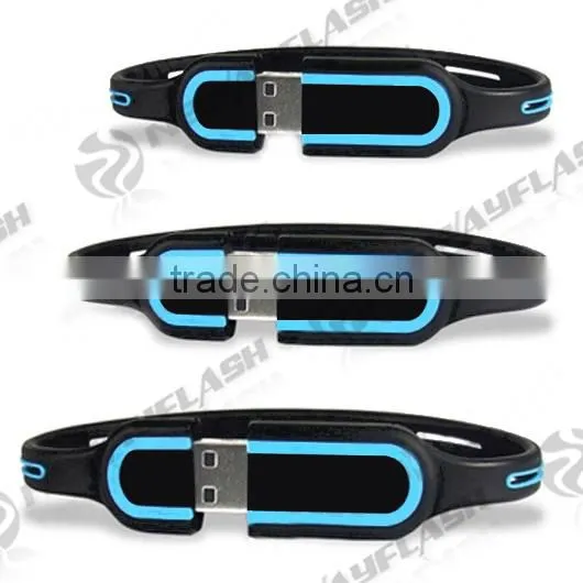 Customized Promotional Silicon Bracelet USB,Wristband USB Drive,USB Memory Stick Quality Choice