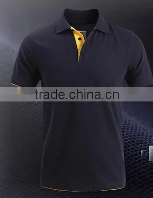 Custom 65%Cotton 35%Polyester Men's Polo Shirt With Solid Color Embroidery photo-2