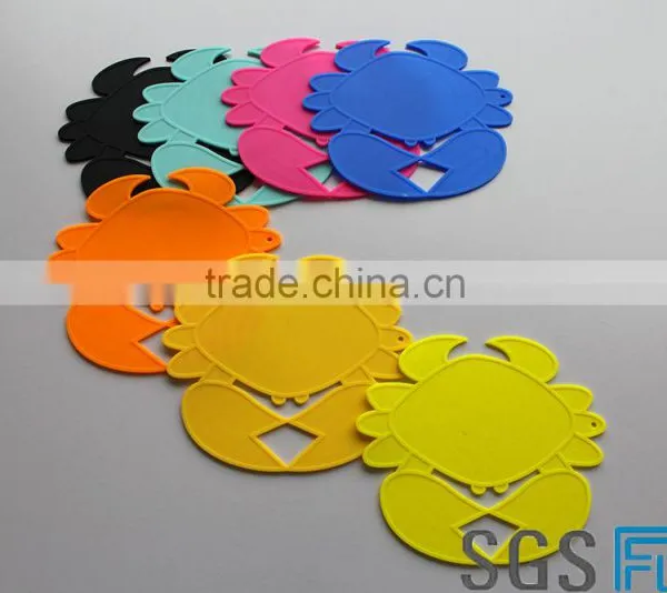 Silicone Crab Placemat Chinese Factory Wholesale Portable High Quality Crab Little Cute Table Mats photo-2