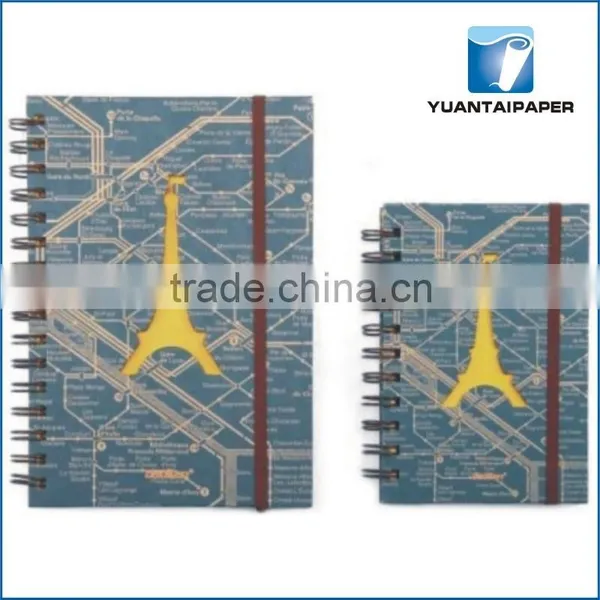 Hot Sale Promotional Printed Stationary Notebook With Hardcover and Elastic Band