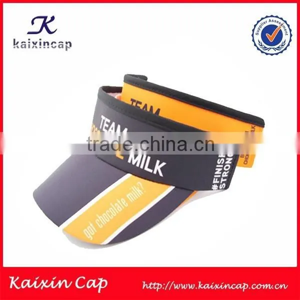 2015 OEM Wholesale Promotional Leopard Brim Mesh Visor Cap With Rope photo-3
