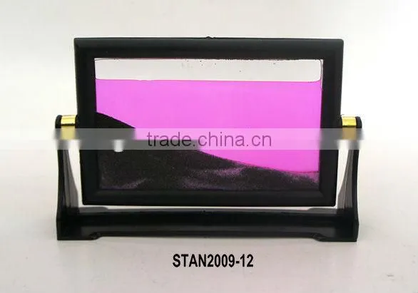 Colourful Flowing Sand Art Pictures/Frame Soothing Sand photo-3