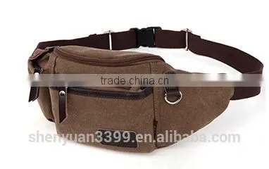 Canvas Hunting Travel Sport Pocket Waist Bag Fanny Pack Brand Designer Small Shoulder Messenger Bag for Men photo-2