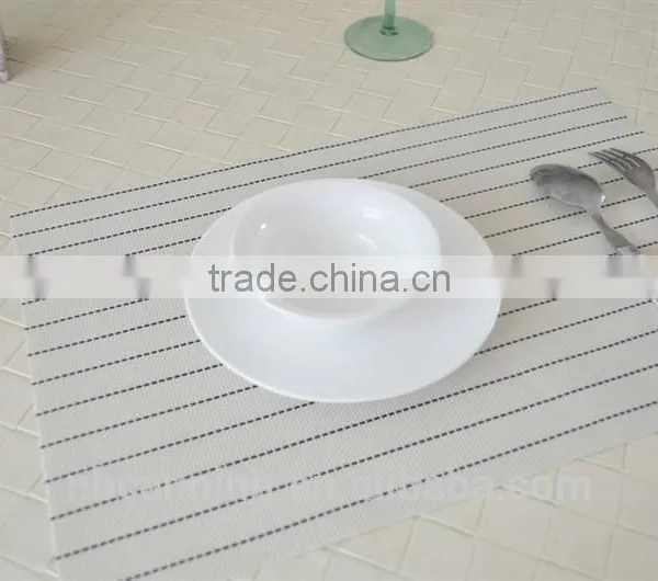 Woven Vinyl Placemats/pvc Woven Mesh Placemats/woven Pvc Placemats for Restaurants