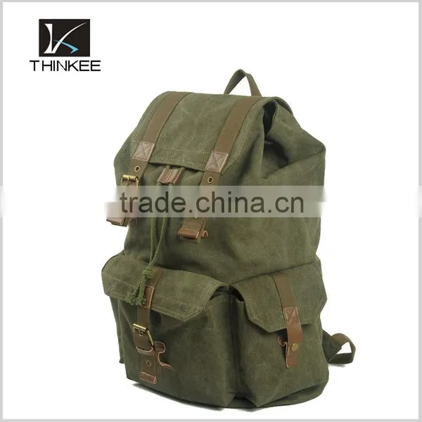 Khaki Drawstring Bag Wholesale Cotton Fabric Drawstring Bag photo-5