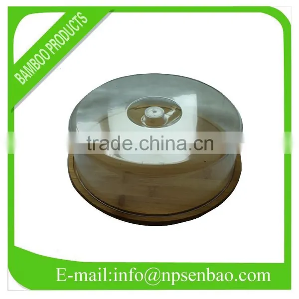 Round Bamboo Bread Box