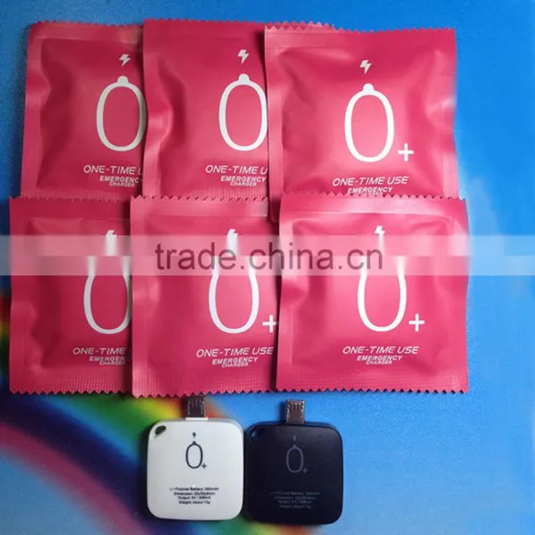 2016 Hot Selling One Time Use Disposable Power Bank 300mah Smart Battery Charger Power Banks photo-2