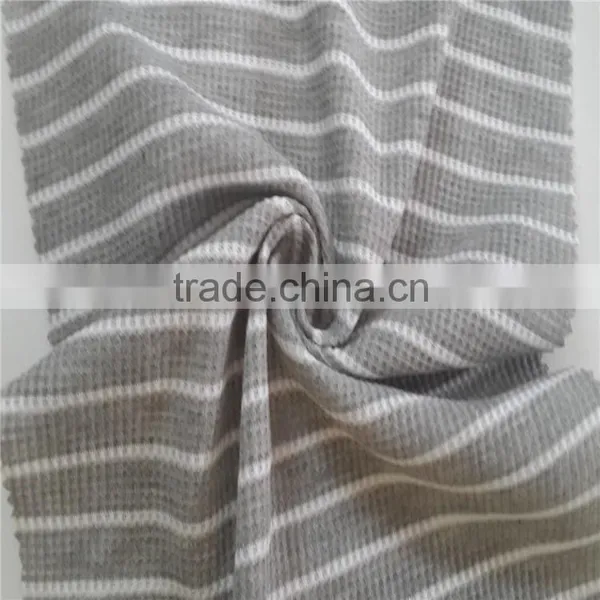 Staple Fibres Yarn Dyed Fabric Polyester Color-stripes Fabric photo-2