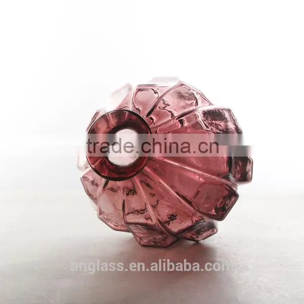 Oval Color Art Glass Vase photo-3