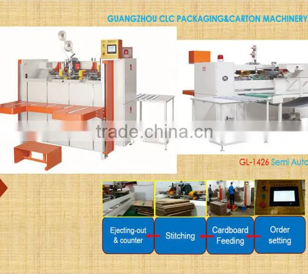 Labour saving Semi automatic carton stitching machine, Manual corrugated box binding machine stitcher(GL-1426)