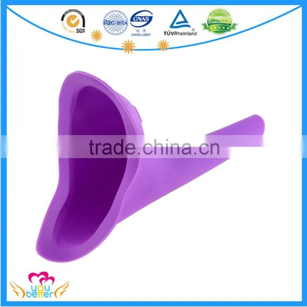 Portable Travel Female Urine Device , New Lady Urinal Funnel ,Soft Silicone Plastic Standing Urinals,Women Wee Urine Funnel photo-2