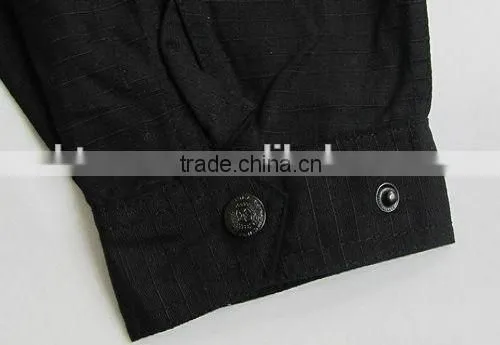 Black Ripstop Fabric Military Uniform photo-3