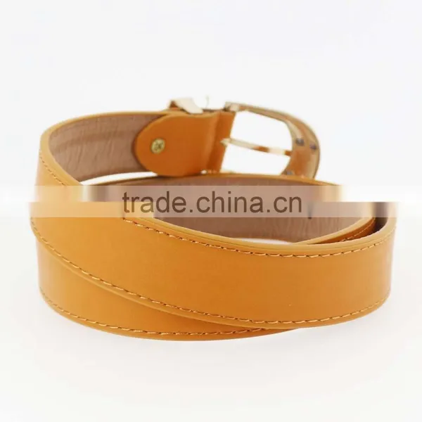 New Designer Ladies Leather Belt With High Quanlity Brown pu Leather Buckle in Yiwu photo-4