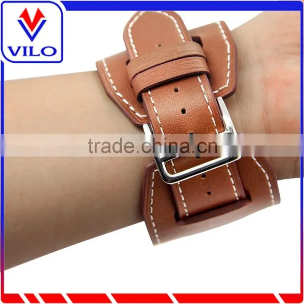 Genuine Leather Watch Band For Apple Watch Cuff Band, For Apple Watch Leather Watch Strap photo-6