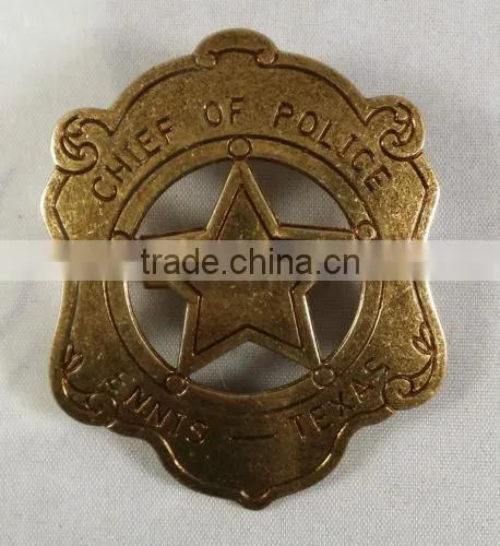 Low Price Cheap Gold Badge Custom Metal Badge photo-2