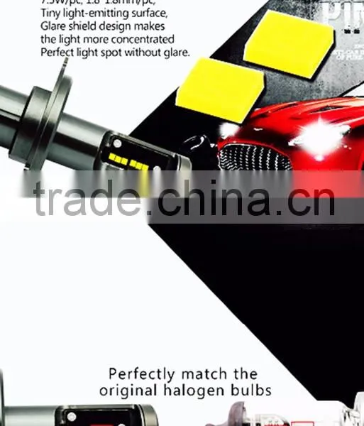 CSP LED Headlight Bulbs Kit - Car Kit H11 (H8, H9) - 30w 4200Lm 6000K Led Light Warm White CSP - 1 Year Warranty Supplier's Choice photo-2