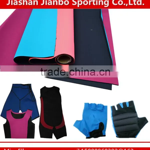 1.5 mm Thin Polyester Neoprene Fabric Rubber Sheet From Factory photo-3