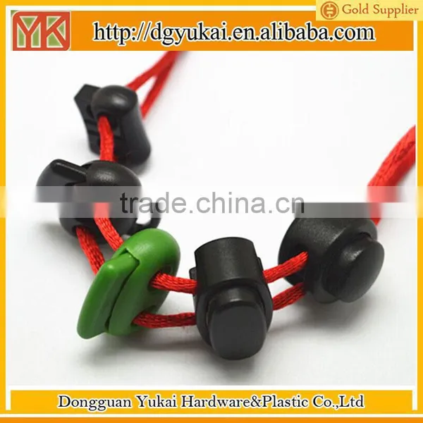 Yukai Spring Adjustable Stopper,plastic Adjustable Cord End for Rope photo-3