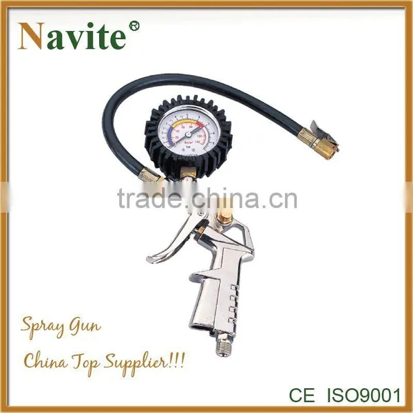 Navite Tire Inflator TG-6, Tire Inflator With Gauge, Portable Car Tire Inflator