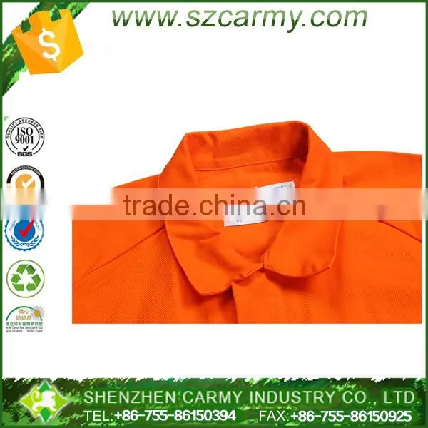 Men's OR Orange Twill Pre Shrunk Inseams 100% Cotton Working Coverall photo-5