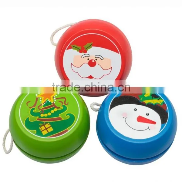 Fashion Christmas Wooden Yoyo, Customized Wooden Yoyo, Children Wooden Toys