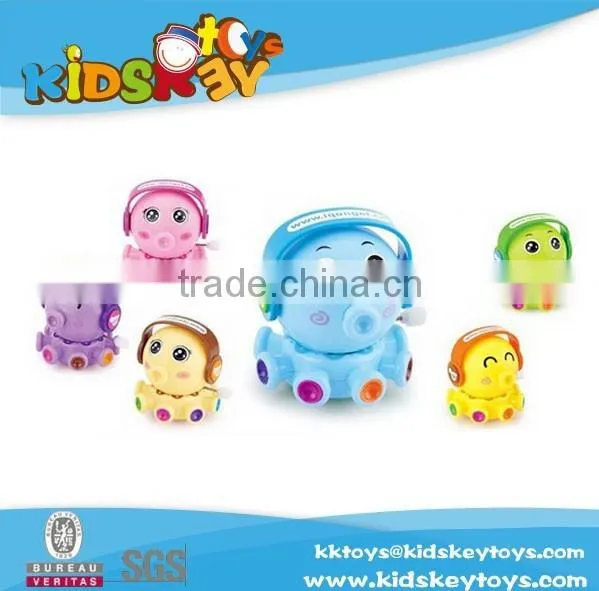Hot Selling Product Wind up Toy Motor Plastic Toy Octopus Plastic Sea Toys Wind up Toy