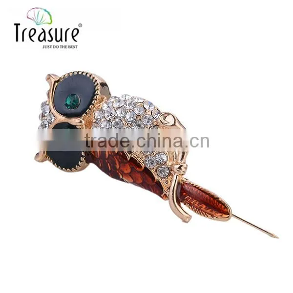 2015 New Products New Model With High Quality Artificial Eagle Brooch, Rhinestone Brooch Wholesale Body Jewelry photo-5