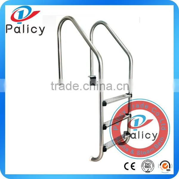 Extendable Swimming Pool Stainless Steel Handrail With Plastic 2/3/4 Steps for In-ground Pool photo-2