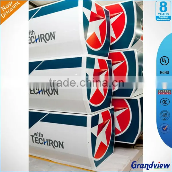 Petrol Station Aluminum Advertising Pylon Sign photo-3