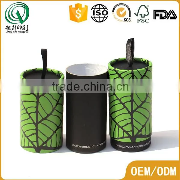 Recycled Eco-friendly uv Printing Green Small Empty Candy Round Box With Ribbon photo-4