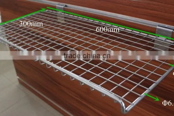 Supermarket Slatwall Wire Mesh Shelves photo-4
