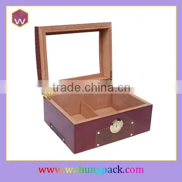 Best Humidors Wooden Box for Cigar With Glass Window photo-2