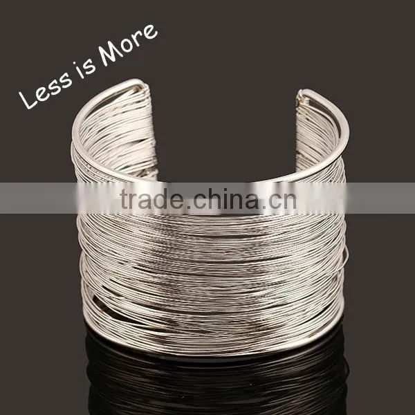 2015 Wholesale High Quality Zinc Alloy Hollow Bangle Leaves Bangle Split Bangle photo-2
