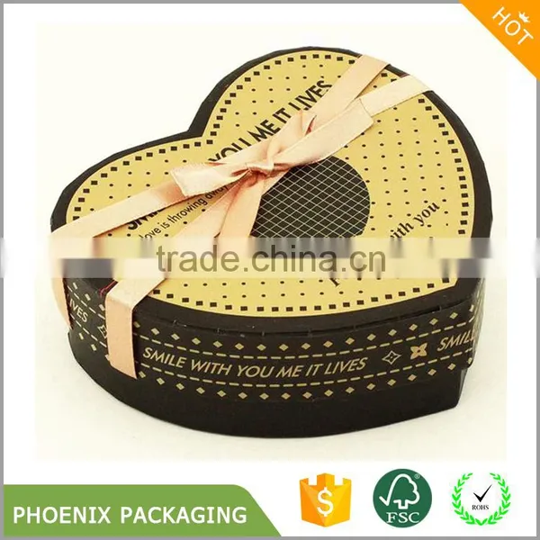 Small Paper Cardboard Decorative Heart Shaped Chocolate Box photo-2