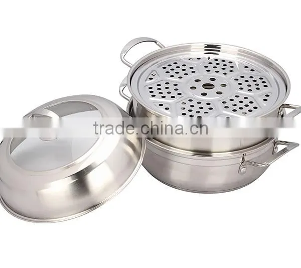 Cookware Pot Stainless Steel Kitchenware Set Steamer photo-2