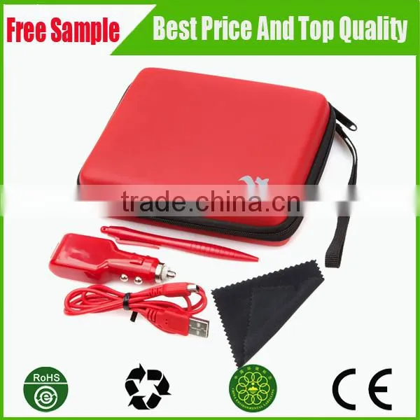 Universal pu Cover Red Eva Charger Carrying Case