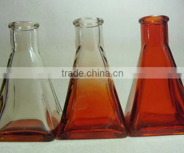 Colored Taper Shape Aroma Reed Diffuser Glass Bottle With Cork photo-3