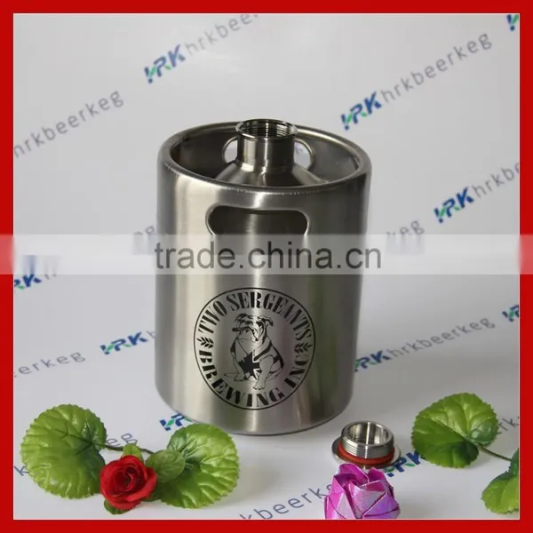Stainless Steel Screw Cap 2 Litre Mini Keg Growler