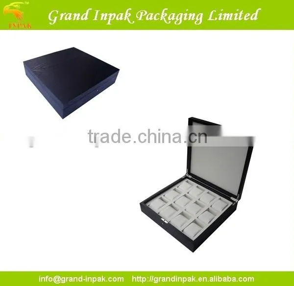 12pcs Luxury Wooden Watch Display Storage Box for Men photo-2