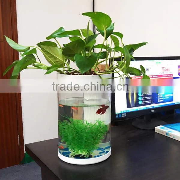 Fashionable Personlized High Transparent Acrylic Fish Tank With Light Factory Wholesale photo-3