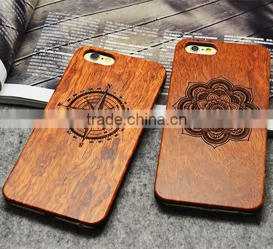 Custom for IPhone Case Engraving PC Real Rose Wood for IPhone Case Wholesale for IPhone 6 s Case photo-2