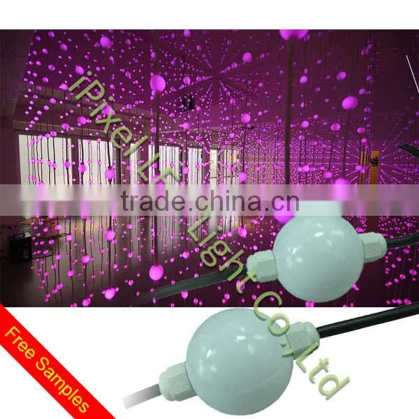 IPixel LED 50mm High Lumen Ws2801rgb Led Pixel Round Ball String in Holiday Lighting photo-5
